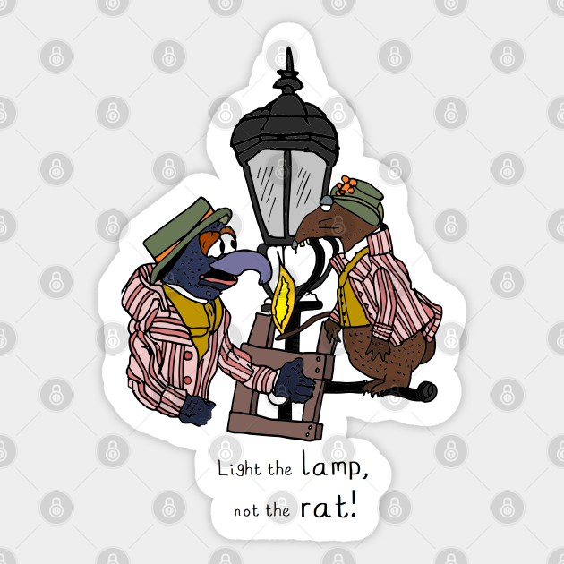 Light the lamp, not the rat! (With full lamp post) Muppet Christmas